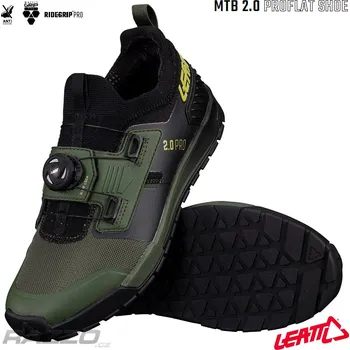 Pánské cyklistické tretry Boty na kolo Leatt MTB 2.0 Pro Flat Spinach 2025 9.5 US