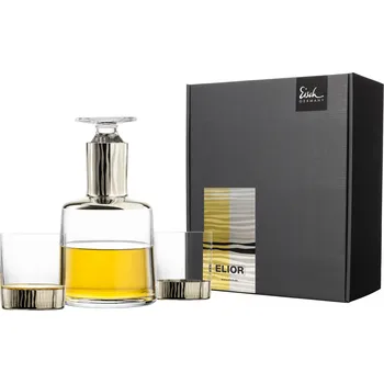 Sklenice EISCH ELIOR – Whisky set s platinou v dárkové krabičce