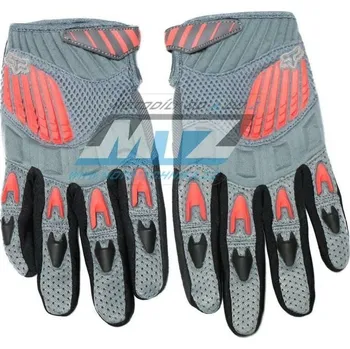 Moto rukavice Rukavice motokros FOX PAWTECTOR - šedo-červené - velikost M FX03084-131-M