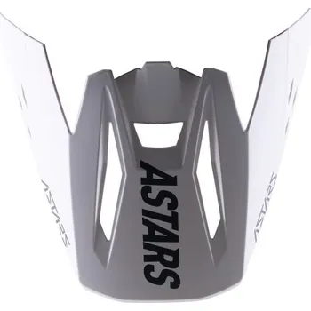 Helma na motorku kšilt pro přilby S-M5 RAYON, ALPINESTARS (bílá matná/černá, verze ECE 22.05) 8984021-3012-TU