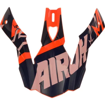 Helma na motorku náhradní kšilt pro přilby SWITCH Startruck, AIROH (modrá/oranžová) 2049WSTB