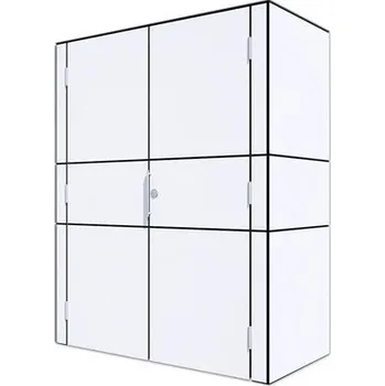 Šatní skříň Zahradní skříň Bertilo HPL Highboard 155 x 75 x 193 cm bílá