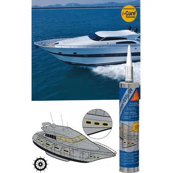 Člun SIKA Sikaflex 295i UV lepidlo tmel na sklo barva: bílá