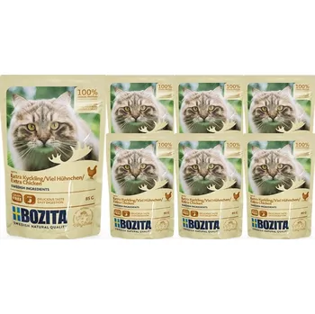 Krmivo pro kočku BOZITA Kousky v omáčce s kuřecím masem (sáček) 12x85g