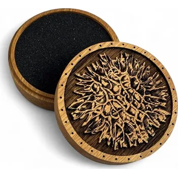 Náramek Kadlus VLTAVÍN, DUBOVÁ KRABIČKA na kameny, moldavity a náramky