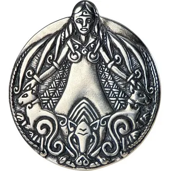 Přívěsek Drakkaria FREYA vikinský stříbrný přívěsek, Ag 925, 18g
