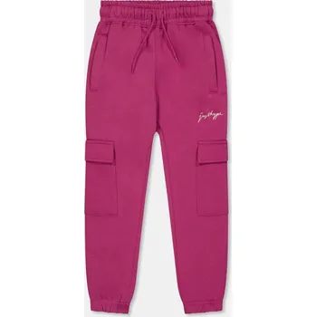 Hype Kids' Cargo Closed Hem Fleece Joggers Pink 13-14 Yrs