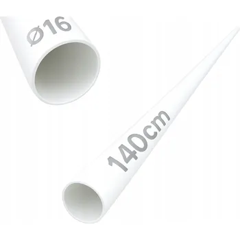 Zábradlí Ocelová trubka průměr 16 mm, výplň do zábradlí Harfa, 140 Cm, bílá barva