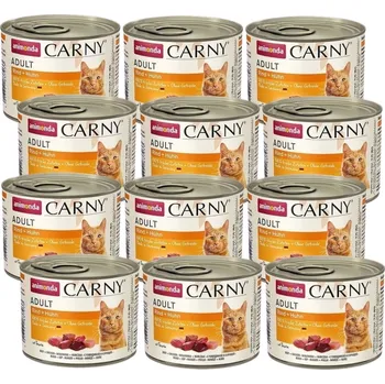Krmivo pro kočku Animonda Carny Adult konzerva hovězí/kuřecí 12x200g