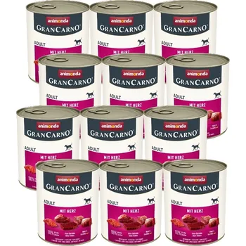 Pro psa ANIMONDA GranCarno Adult Dog: se srdíčky 12x800g