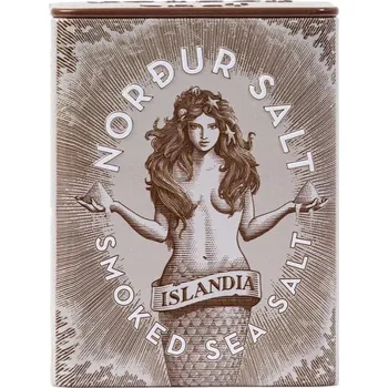 Koření Arktická sůl 100 g, uzená, vločky, plechovka, Nordur Salt