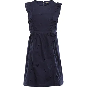 Dívčí šaty Nax Dirvo Dětské šaty s volánky KSKC147 mood indigo 104-110