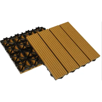 Terasové prkno Terasová dlažba WPC 0,3 x 0,3 m hnědá - 4 lišty 10ks