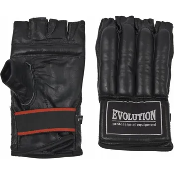 Rukavice POSILOVACÍ RUKAVICE EVOLUTION KOŽENÉ S OCHRANNÝMI VÁLEČKY XL