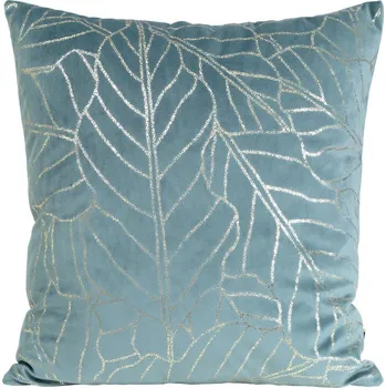 Sametový povlak na polštář BLINK 32 s potiskem zlatavých listů