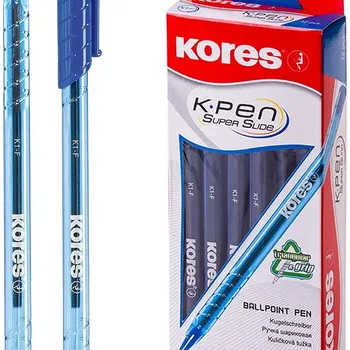 KORES K1 Pen F - 0.7 mm, modré - balení 12 ks