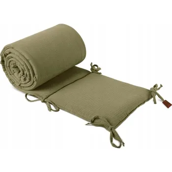 Příslušenství pro dětskou postel a kolébku Chránič do postýlky nebo koše Mojžíše, mušelín, Green Hunter