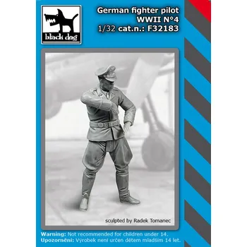 Plastikový model Blackdog 1/32 German fighter pilot WW II N°4