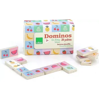 Domino Vilac Dřevěné domino Ovoce a zelenina Sarah Betz