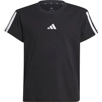 Chlapecké tričko Dětské Tričko s krátkým rukávem ADIDAS JG 3S TEE 160 JJ0946 – Černá 128