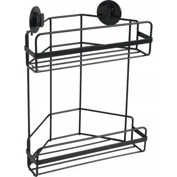 police Rohová police Sepio Loft Black 26x30x15 cm černá