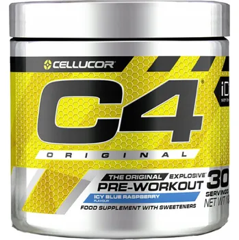 Anabolizér Předtréninkový stimulant C4 Cellucor 195g modrá malina