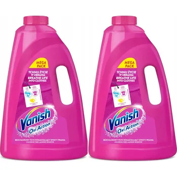 Odstraňovač skvrn Sada Vanish Oxi Action Pink Odstraňovač skvrn na barevné prádlo 2 x 3 L