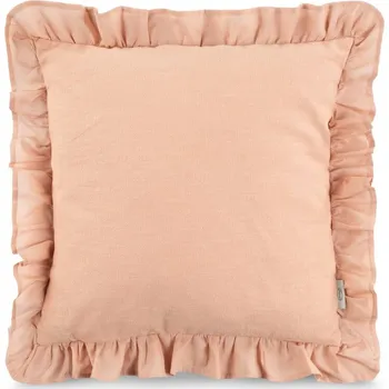 TERRA COLLECTION Lněný povlak na polštář AVINION s bavlněným volánem