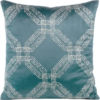 Sametový povlak na polštář BLINK 30 se stříbrným potiskem