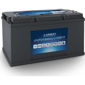 Auto-moto CARBEST Lithiová baterie Li100BT-H s technologií Bluetooth a funkcí ohřívání