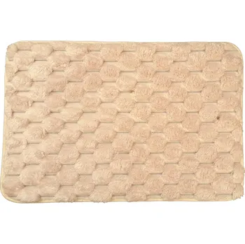 Koberec KOBEREC Koberec / Předložka do ložnice, předsíně, obdélníkový, MĚKKÝ, béžový, 60x40cm