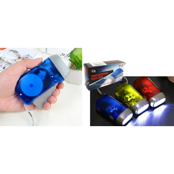 Svítilna LED svítilna s dynamem a samonabíjením