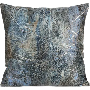 Povlak na polštář ESTER ze sametu zdobený metalickým vzorem