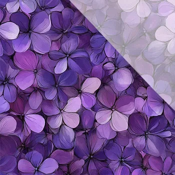 Umělé hedvábí / silky mírně elastické fialky