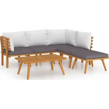 Zahradní nábytek z dřeva VidaXL, hnědý, 6 ks