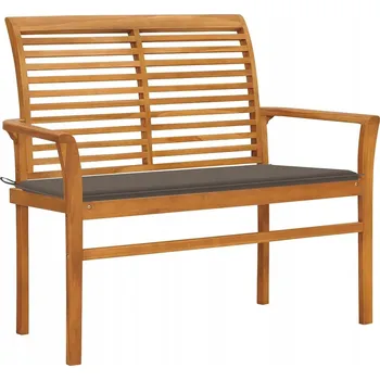 Zahradní lavice Lavice s opěradlem, dřevěná, 112 x 55 cm