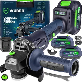 úhlová bruska Wuber 20V 125 mm 2x4,0 Ah
