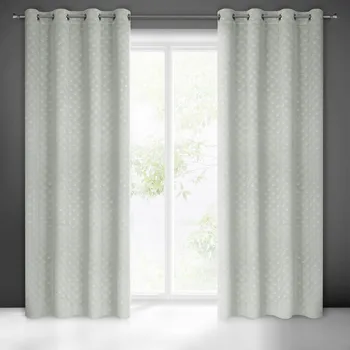 Závěs JULIA z měkkého sametu s reliéfním geometrickým vzorem vějířů