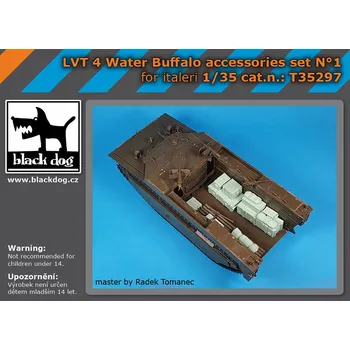 Plastikový model Blackdog 1/35 LVT-4 Water Buffalo accessories set N°1 (for Italeri)