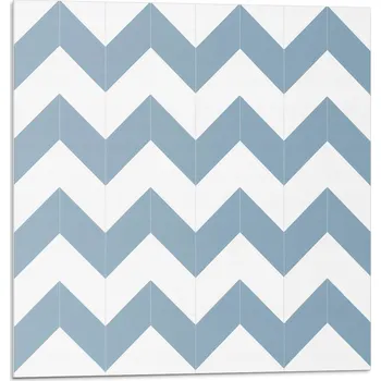 Dlažba Samolepicí vinylové obklady/dlaždice - Vzor cikcak, 20 ks, 20x20 cm