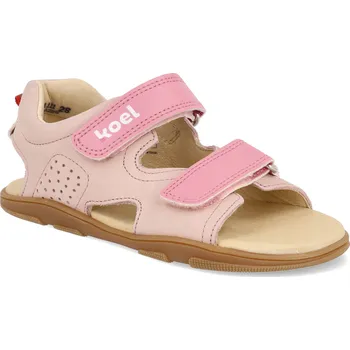 Dívčí sandály Barefoot dětské sandály Koel - Ova nude růžové Velikost: 30
