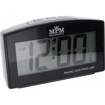 Hodiny Stolní hodiny MPM Quality šedé 11,6 cm