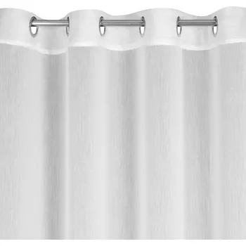 Záclona LUNA se strukturou jemného deště protkávaná zlatou nití 140 x 250 cm