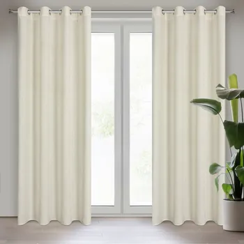 Závěs LIDIA s lehkou vazbou v eko stylu 140 x 250 cm