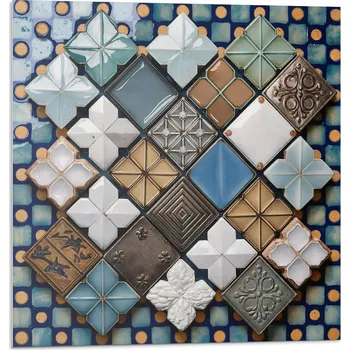 Dlažba Vinylové dlaždice s grafikou do koupelny - Vzory keramických obkladů 20x20x20 cm