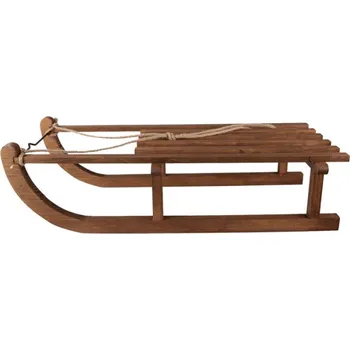Dekorační velké dřevěné vintage sáně Maarten – 80x37x20 cm + doprava zdarma