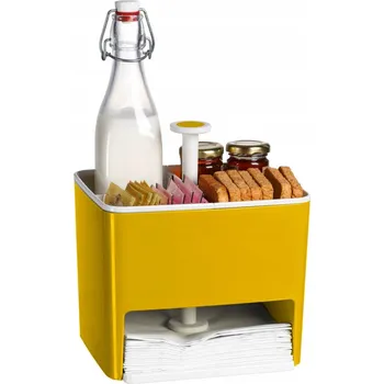 Úložný box Stolní organizér žlutý