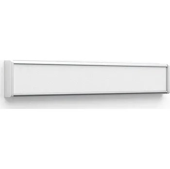 Informační tabulka Accept Dveřní tabulka ACS (zásuvný systém, 187 × 31 mm) (stříbrná tabulka (šedé bočnice))