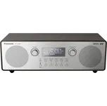 Panasonic RF-D100BTEGT RF-D100BTEGT stolní rádio, FM, DAB+, AUX, Bluetooth, DAB+, FM, funkce alarmu, stříbrná, hnědá