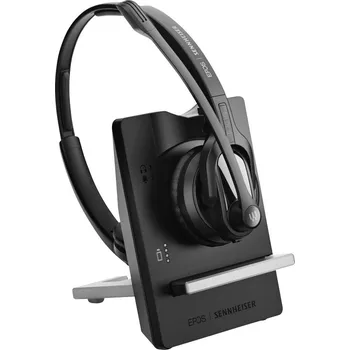 Sluchátka EPOS Headset otevřená (On Ear) DECT stereo černá Potlačení hluku Vypnutí zvuku mikrofonu telefon